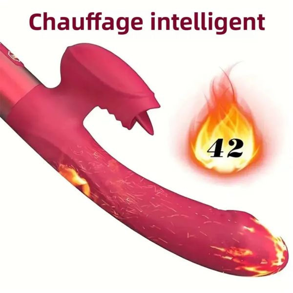 Vibromasseur puissant pour femmes, avec léchage de langue, stimulateur de Clitoris, masturbateur féminin, gode point G, produits pour adultes, jouets sexuels – Image 2