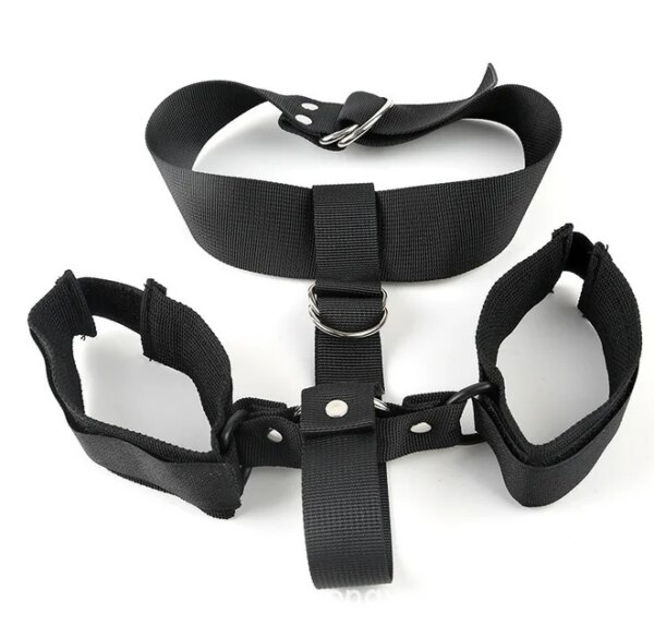 Harnais de retenue BDSM, épandeur de jambes ouvertes, jouets Sexy pour Couples, flirt sexuel, jambes attachées, accessoires pour adultes, Sex Shop, sans vibrateurs – Image 2