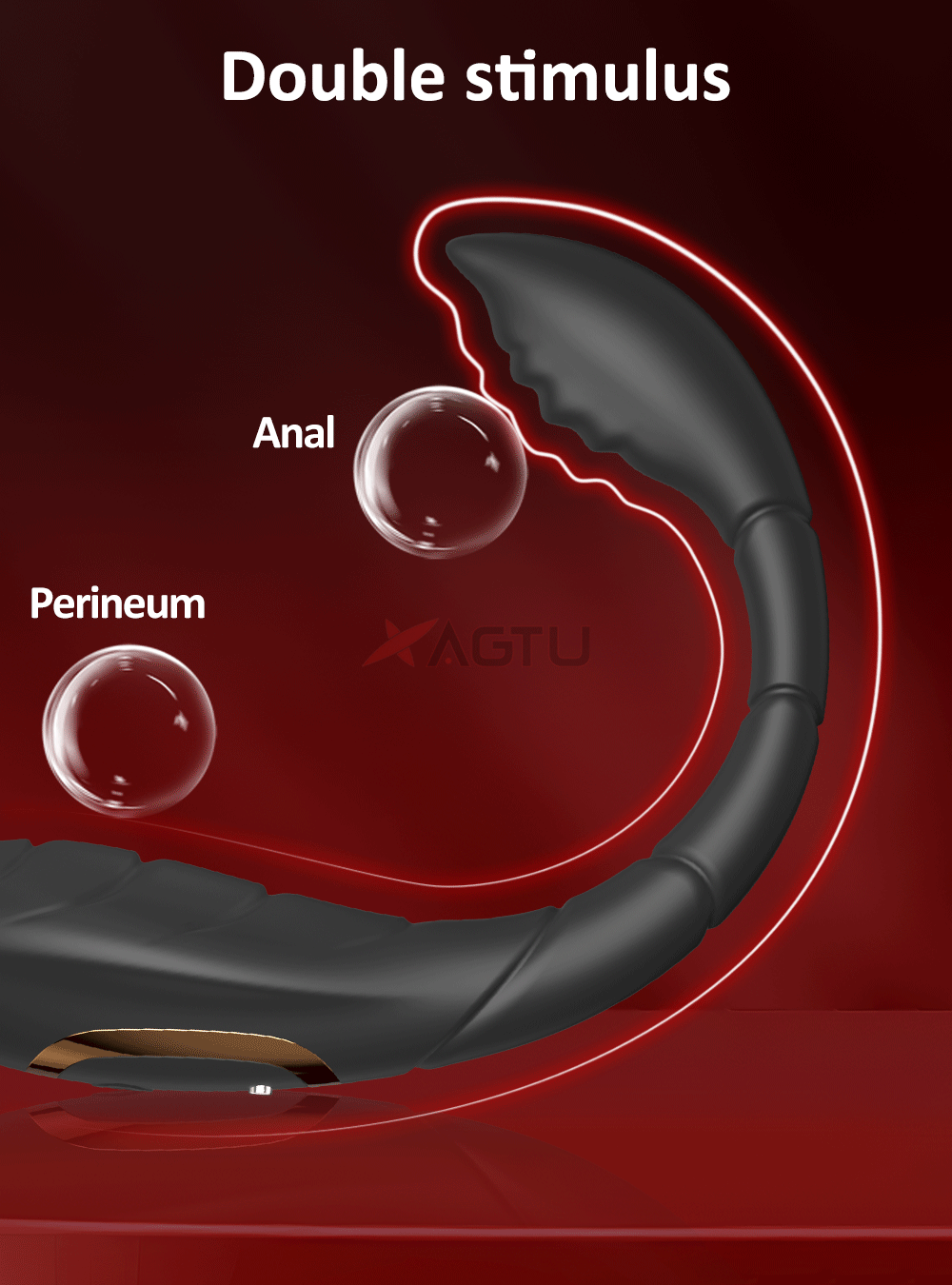Vibromasseur de Prostate pour homme, anneau pénien, Double anneau, Plug Anal, retarde l'éjaculation, masturbateur masculin, jouets sexuels pour hommes