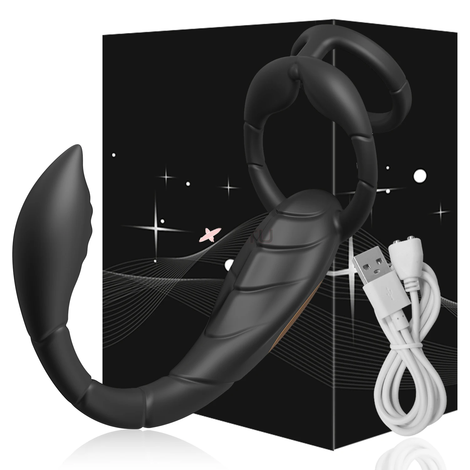 Vibromasseur de Prostate pour homme, anneau pénien, Double anneau, Plug Anal, retarde l'éjaculation, masturbateur masculin, jouets sexuels pour hommes