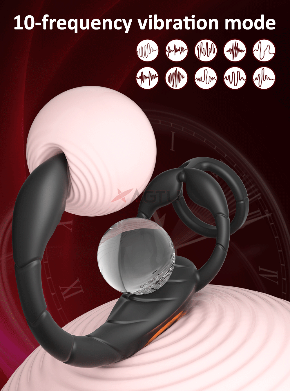 Vibromasseur de Prostate pour homme, anneau pénien, Double anneau, Plug Anal, retarde l'éjaculation, masturbateur masculin, jouets sexuels pour hommes