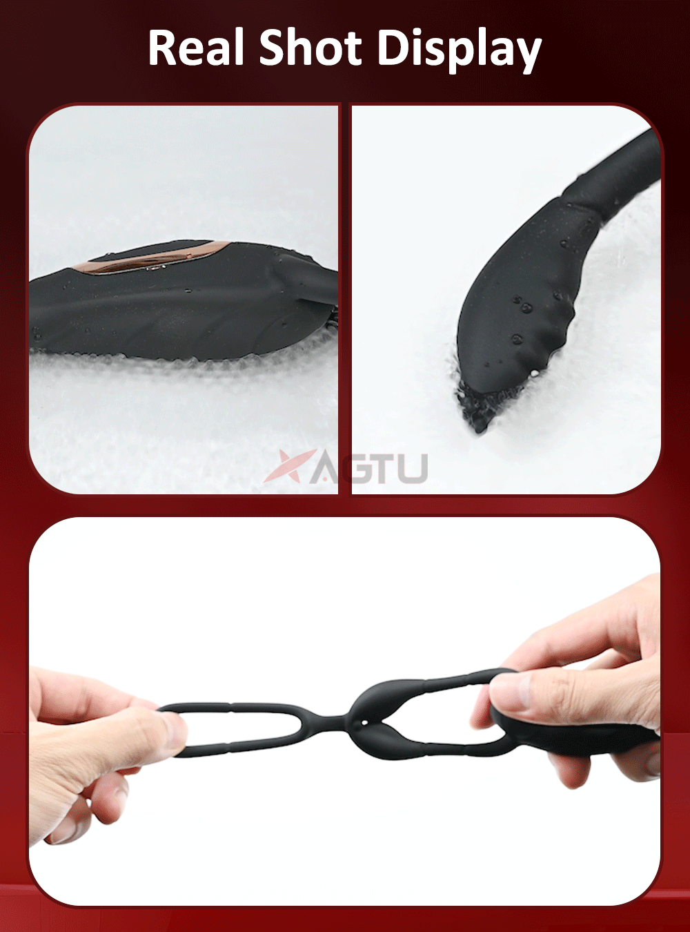 Vibromasseur de Prostate pour homme, anneau pénien, Double anneau, Plug Anal, retarde l'éjaculation, masturbateur masculin, jouets sexuels pour hommes