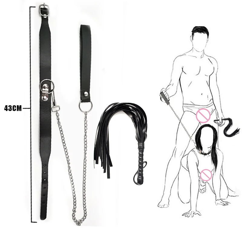 Sex Shop BDSM Bondage ensemble collier fétiche esclave chien pas de vibrateurs sexe érotique jeux pour adultes jouets pour femmes Couples produits sexuels