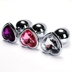 Base en forme de cœur, Mini Plug Anal en métal lisse pour débutant, outil de stimulateur de Masturbation, masseur sexuel, jouets sexuels pour adultes pour hommes et femmes