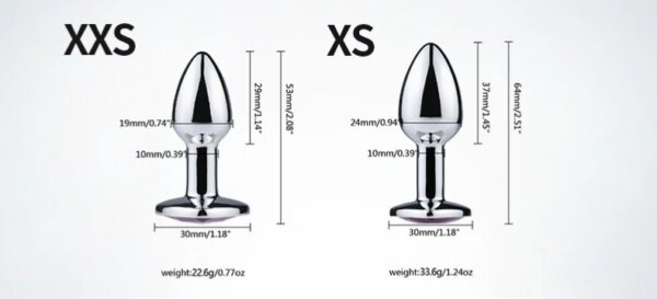 Base en forme de cœur, Mini Plug Anal en métal lisse pour débutant, outil de stimulateur de Masturbation, masseur sexuel, jouets sexuels pour adultes pour hommes et femmes – Image 2