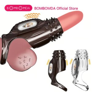 Extensions de manchon de pénis préservatif mâle agrandissement retard vibrateurs clitoris masseur anneau de coq vibrant couverture de pénis jouets sexuels pour hommes