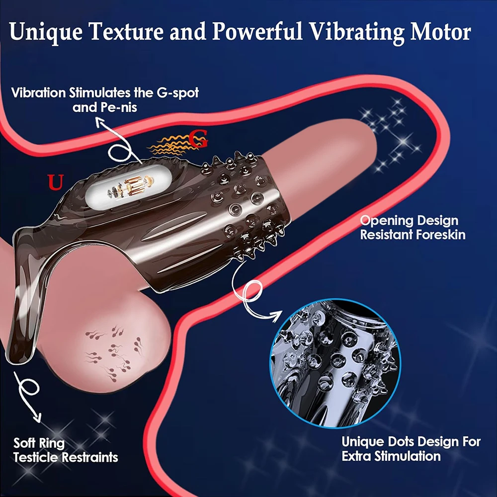 Extensions de manchon de pénis préservatif mâle agrandissement retard vibrateurs clitoris masseur anneau de coq vibrant couverture de pénis jouets sexuels pour hommes