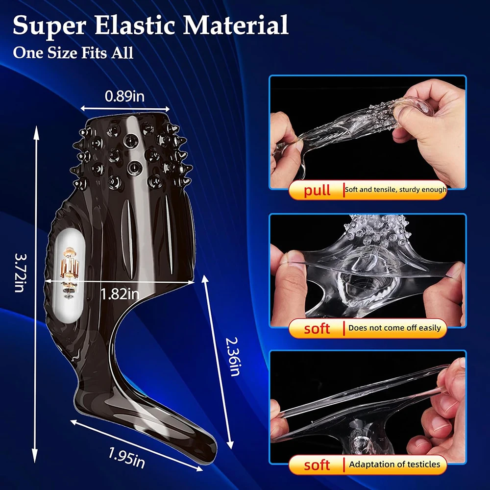 Extensions de manchon de pénis préservatif mâle agrandissement retard vibrateurs clitoris masseur anneau de coq vibrant couverture de pénis jouets sexuels pour hommes