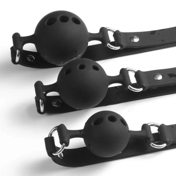 Morse buccale en Silicone, boule respirante, ceinture réglable, jouets sexuels pour adultes, jeux SM, accessoires érotiques, Sexyshop