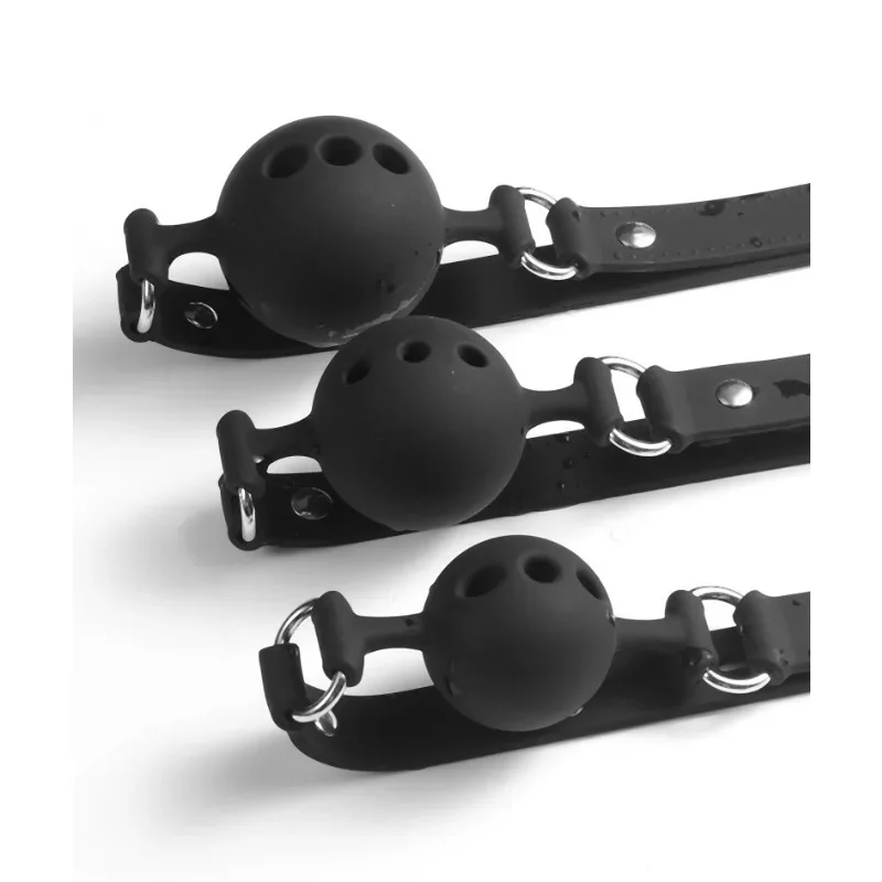 Morse buccale en Silicone, boule respirante, ceinture réglable, jouets sexuels pour adultes, jeux SM, accessoires érotiques, Sexyshop