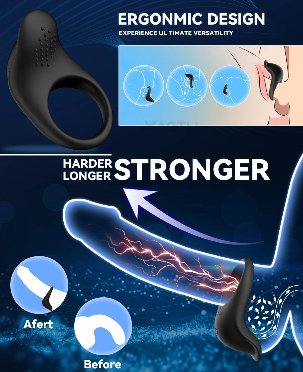 Anneau de pénis vibrant pour hommes, contrôle par application, retardement de l'éjaculation, vibrateur, Stimulation du Clitoris et du Scrotum, jouets sexuels pour Couples