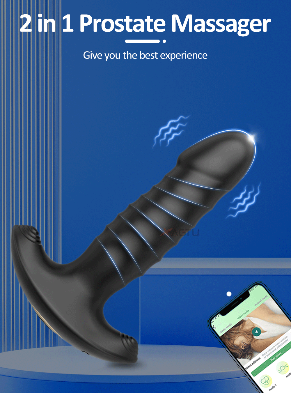 Vibromasseur masseur de Prostate pour homme, contrôle par application, Plug Anal Gay, télescopique, jouet sexuel féminin pour adulte