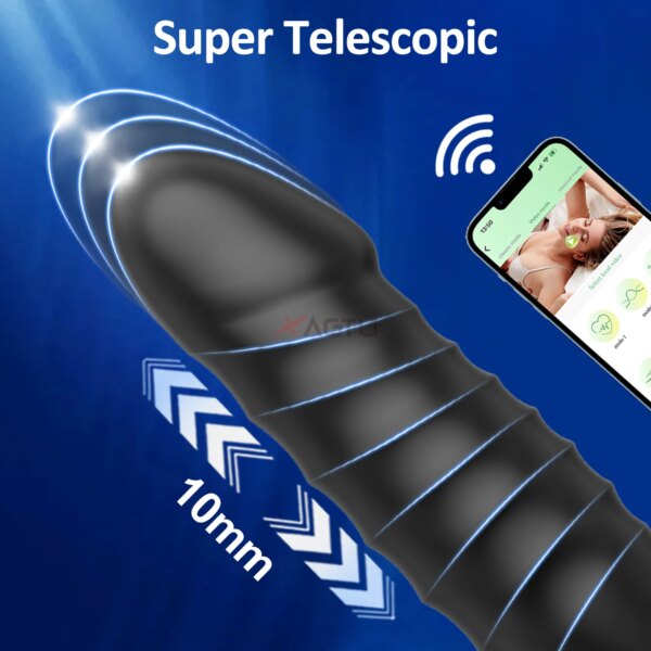 Vibromasseur masseur de Prostate pour homme, contrôle par application, Plug Anal Gay, télescopique, jouet sexuel féminin pour adulte – Image 5