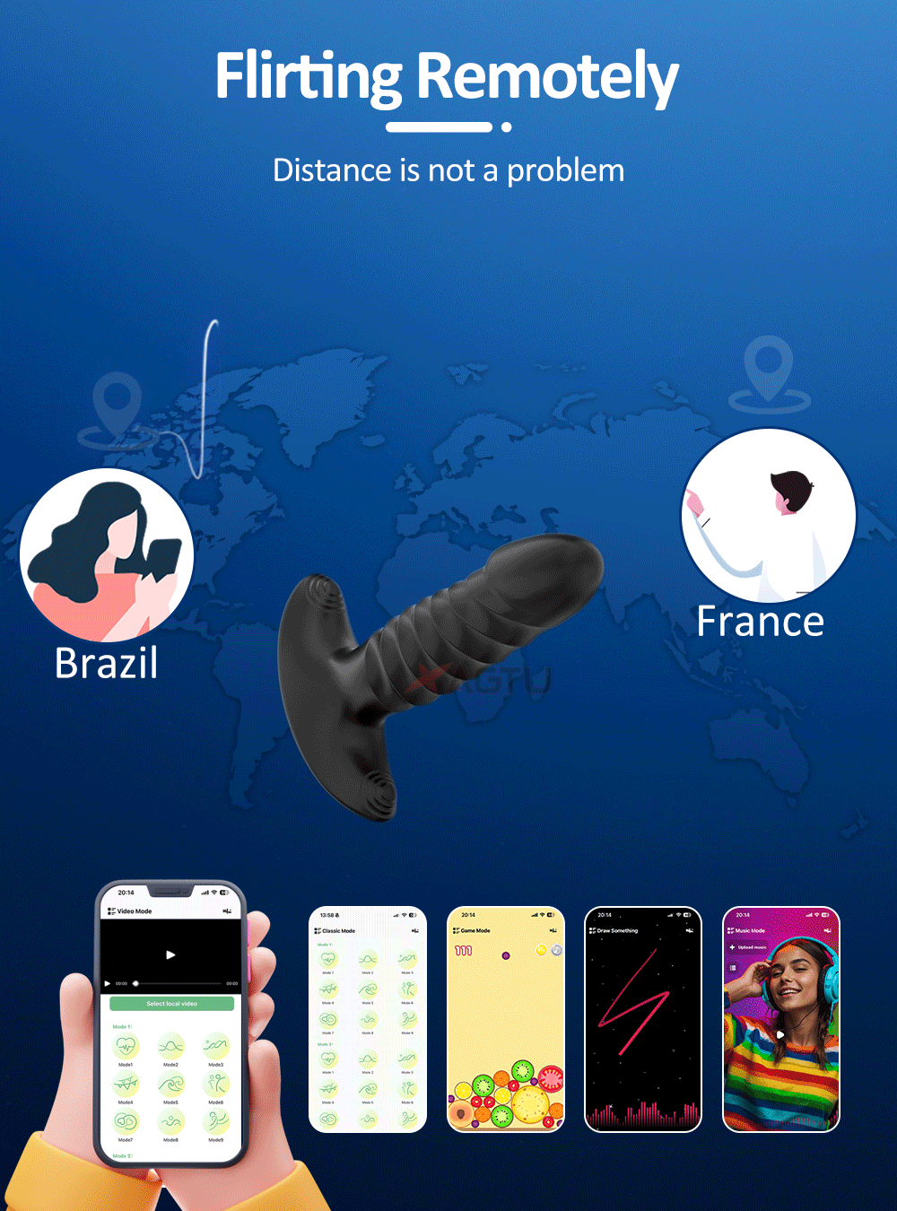 Vibromasseur masseur de Prostate pour homme, contrôle par application, Plug Anal Gay, télescopique, jouet sexuel féminin pour adulte