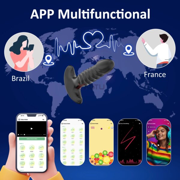 Vibromasseur masseur de Prostate pour homme, contrôle par application, Plug Anal Gay, télescopique, jouet sexuel féminin pour adulte – Image 6