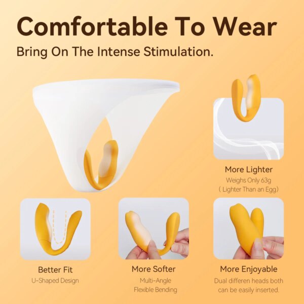 Jissbon portable double vibrateur pour femmes g-spot et Clitoris Stimulation gode vibrant pénétration vaginale féminine jouet sexuel adulte – Image 3
