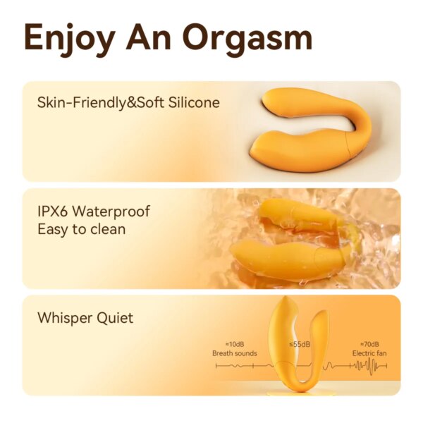 Jissbon portable double vibrateur pour femmes g-spot et Clitoris Stimulation gode vibrant pénétration vaginale féminine jouet sexuel adulte – Image 6