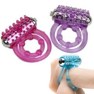 Vibromasseur durable anneaux Double anneau de coq retard éjaculation prématurée pénis boule boucle 2 verrouillé jouets sexuels produit pour hommes