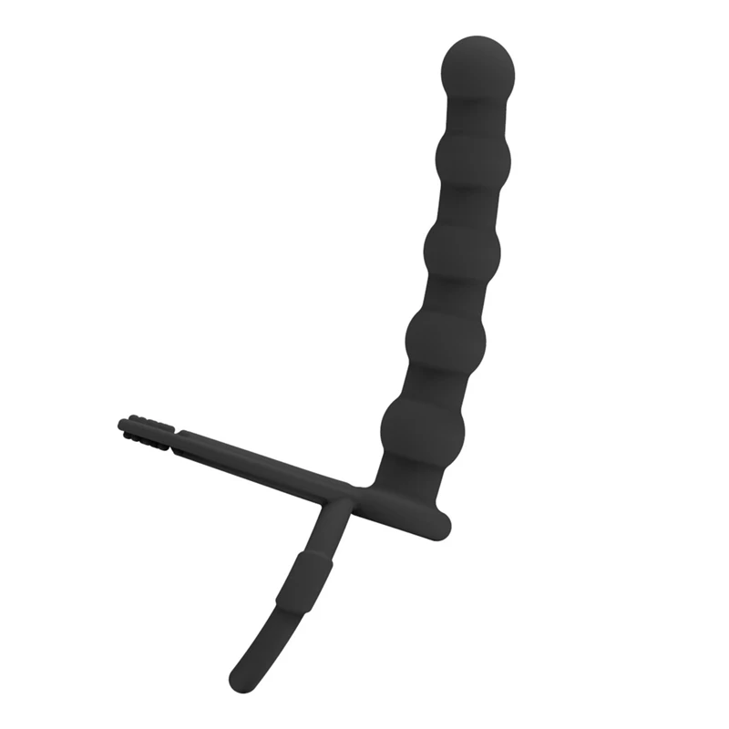 Plug anal à double pénétration pour hommes, gode, plug anal, vibrateur, sangle sur le pénis, massage du vagin, jouets sexuels pour adultes pour couples de 18 ans et plus