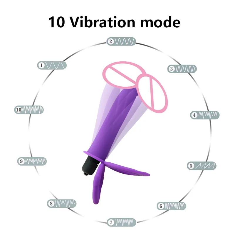 Plug anal à double pénétration pour hommes, gode, plug anal, vibrateur, sangle sur le pénis, massage du vagin, jouets sexuels pour adultes pour couples de 18 ans et plus