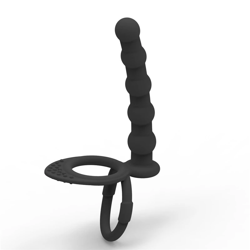 Plug anal à double pénétration pour hommes, gode, plug anal, vibrateur, sangle sur le pénis, massage du vagin, jouets sexuels pour adultes pour couples de 18 ans et plus