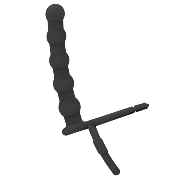 Plug anal à double pénétration pour hommes, gode, plug anal, vibrateur, sangle sur le pénis, massage du vagin, jouets sexuels pour adultes pour couples de 18 ans et plus – Image 4