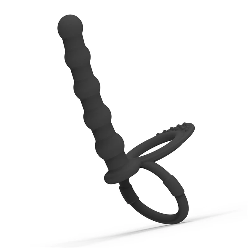 Plug anal à double pénétration pour hommes, gode, plug anal, vibrateur, sangle sur le pénis, massage du vagin, jouets sexuels pour adultes pour couples de 18 ans et plus