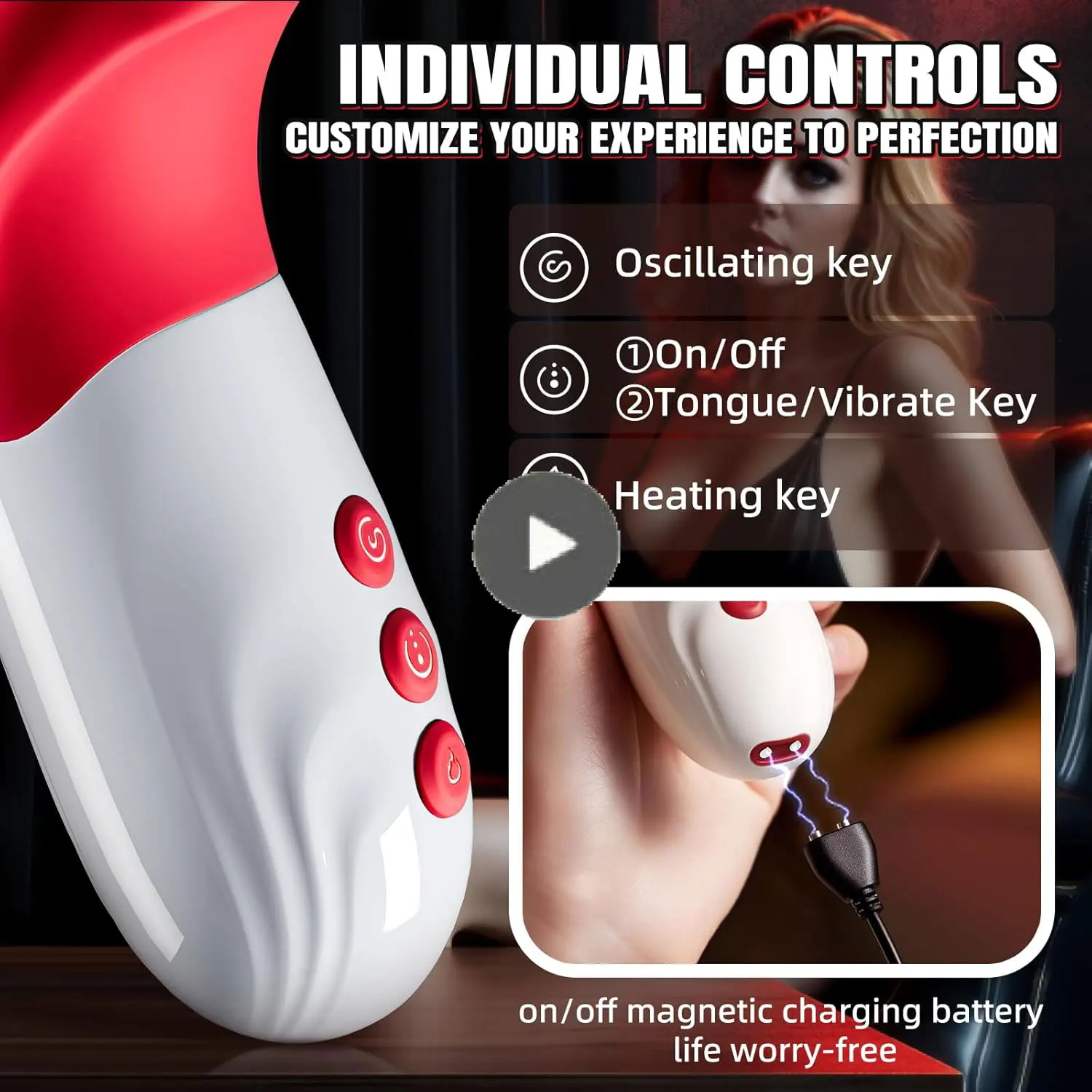 Gode vibrateur de langue 5 en 1 pour femmes, stimulateur de point G pour clitoridien, Vaginal, Anal, masturbateur féminin, jouets sexuels pour adultes 18