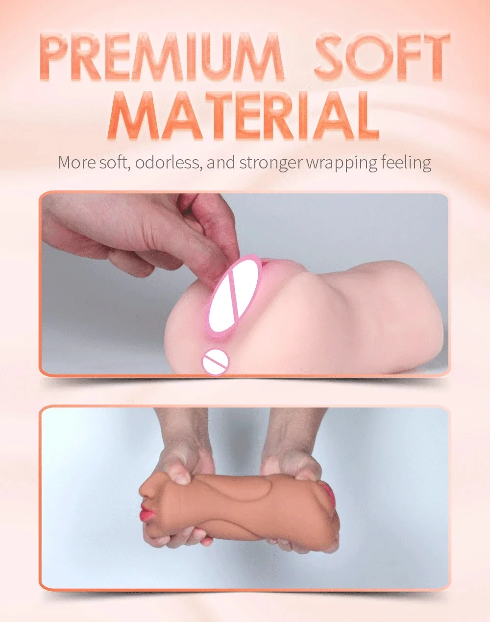 3 en 1 vagin artificiel mâle masturbateur tasse réaliste réel Oral Anal Clitoris Silicone Masturbation pipe jouets sexuels pour hommes