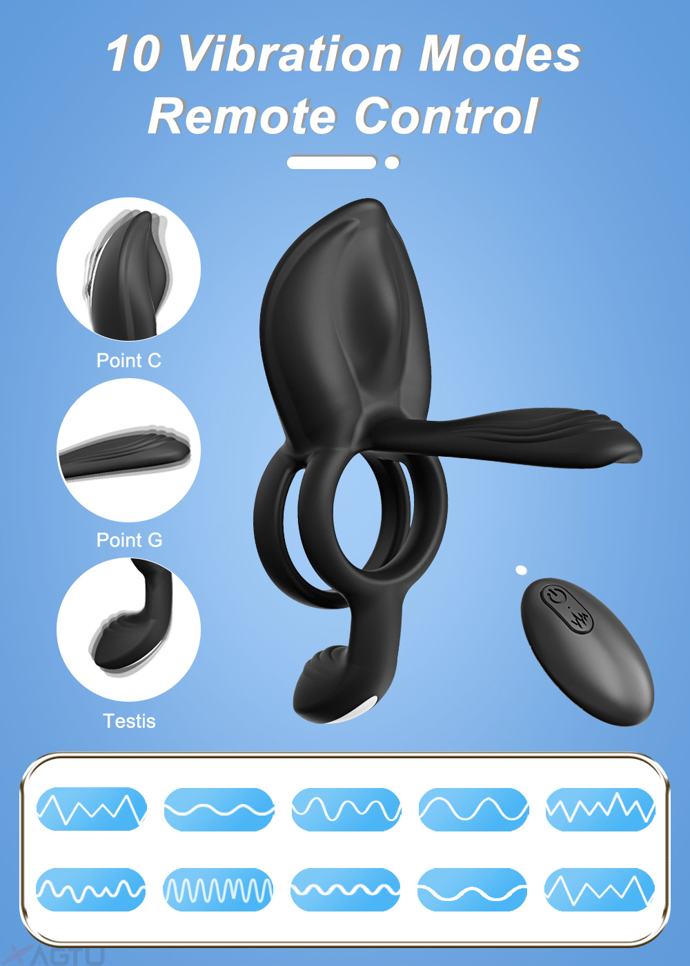 Anneau pénien vibrant pour hommes retard d'éjaculation anneau de pénis érectile masculin g-spot Clitoris stimulateur Anal jouet sexuel adulte pour les Couples