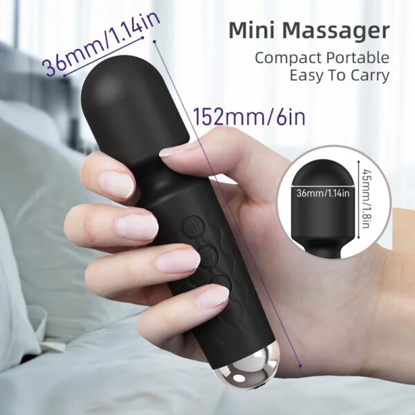 Vibromasseur AV injuste pour femme, Magic-Wand Dildo, StiLiban ateur de clitoris, Jouets sexuels pour adultes, Point G, 20 vitesses – Image 6