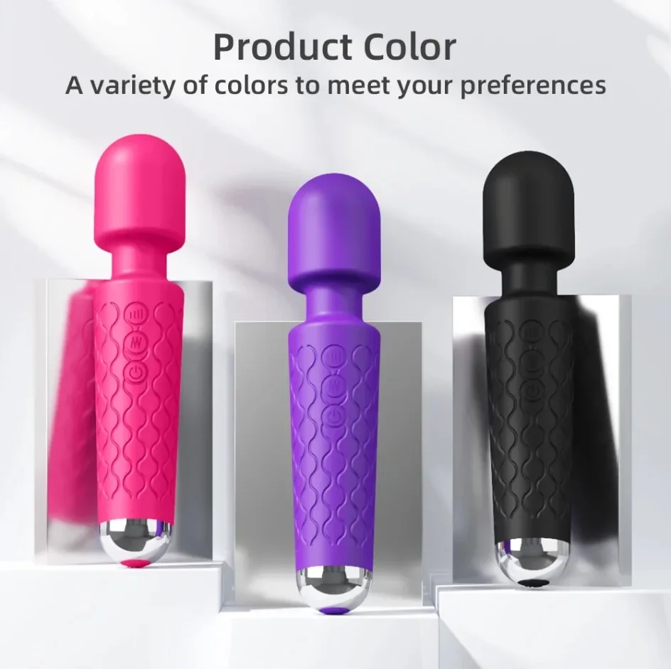 Vibromasseur AV injuste pour femme, Magic-Wand Dildo, StiLiban ateur de clitoris, Jouets sexuels pour adultes, Point G, 20 vitesses