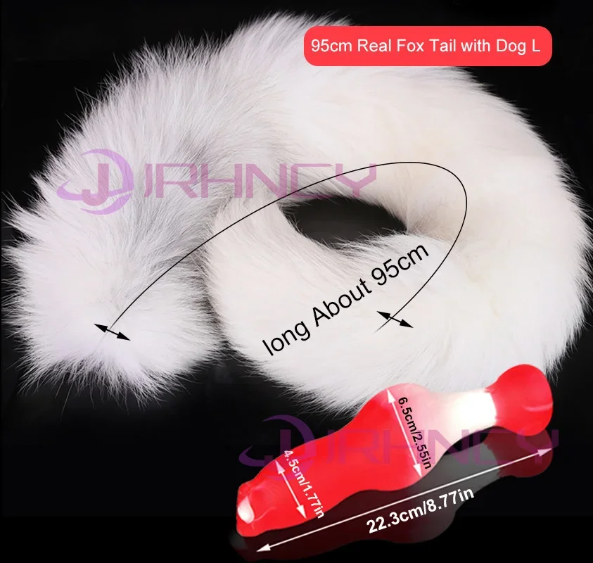 95cm Fox Tail Dog L