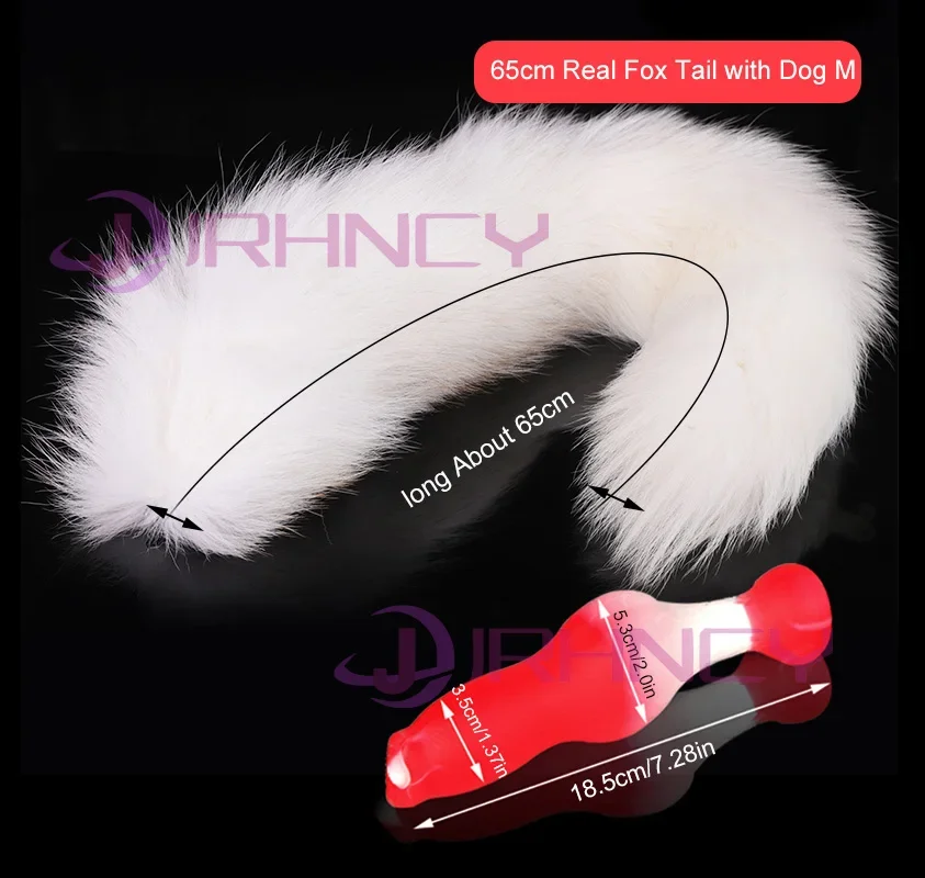65cm Fox Tail Dog M
