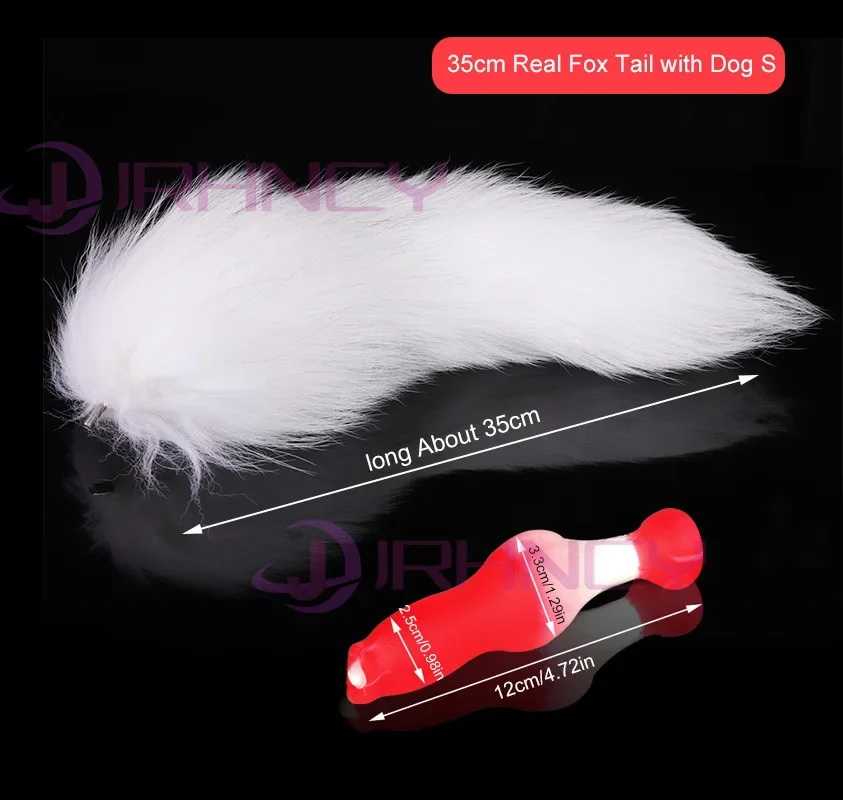 35cm Fox Tail Dog S