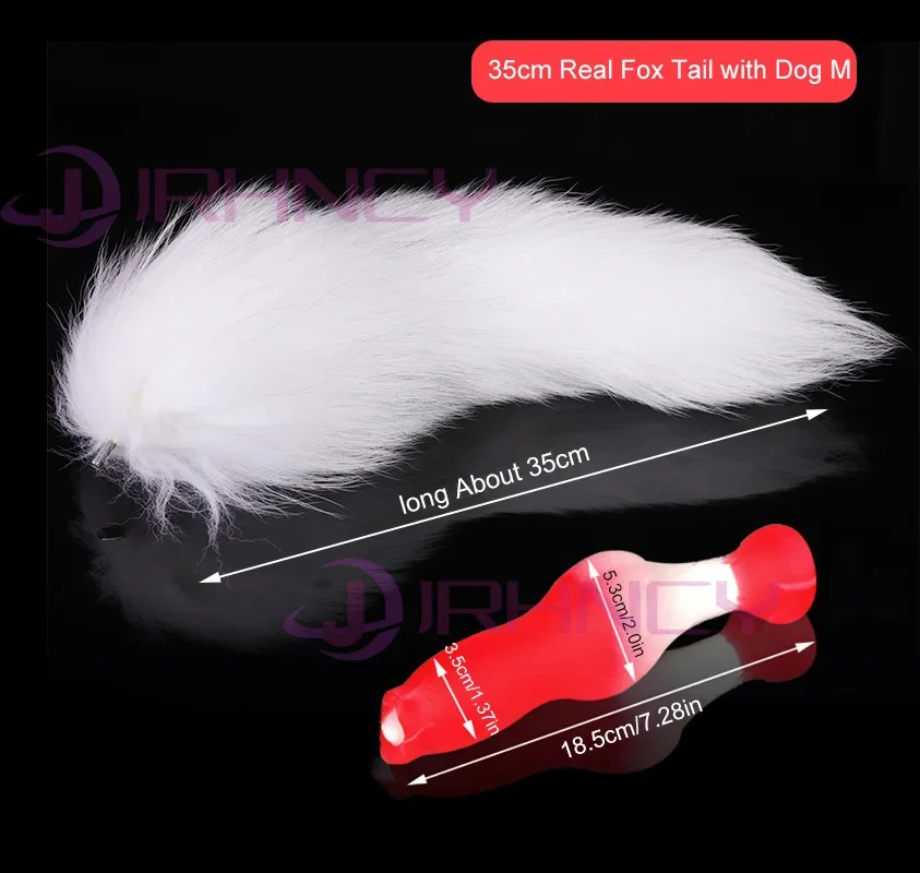 35cm Fox Tail Dog M