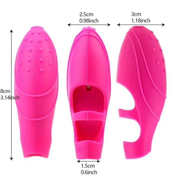 G-point vibrant doigt couverture Portable Silicone vibrateur étanche doigt vibrateur masturbateur adulte Sex Toy pour les femmes – Image 6