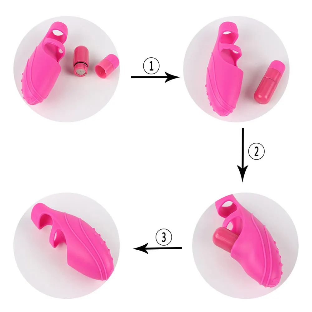 G-point vibrant doigt couverture Portable Silicone vibrateur étanche doigt vibrateur masturbateur adulte Sex Toy pour les femmes