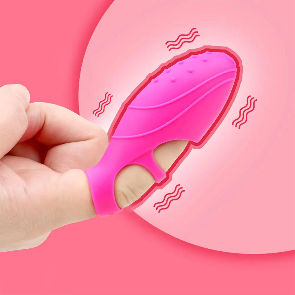 G-point vibrant doigt couverture Portable Silicone vibrateur étanche doigt vibrateur masturbateur adulte Sex Toy pour les femmes