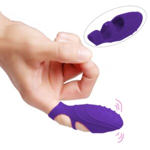 G-point vibrant doigt couverture Portable Silicone vibrateur étanche doigt vibrateur masturbateur adulte Sex Toy pour les femmes