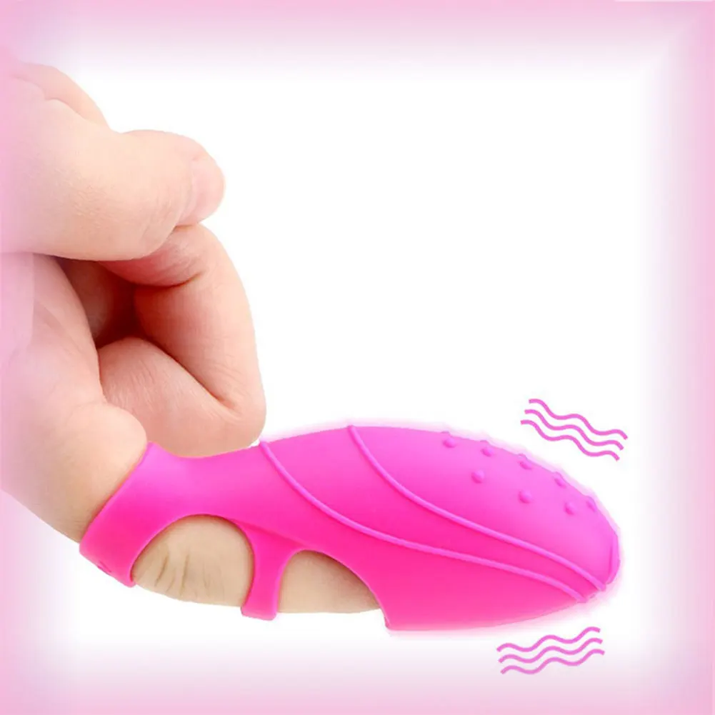 G-point vibrant doigt couverture Portable Silicone vibrateur étanche doigt vibrateur masturbateur adulte Sex Toy pour les femmes
