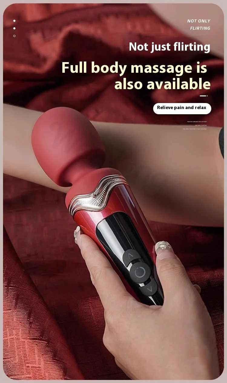 Vibromasseur baguette magique haut de gamme et puissant, masseur clitoridien de mamelon point G, masturbateur vaginal, masturbateur féminin, jouet sexuel