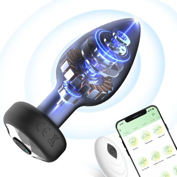 Vibromasseur anal vibrant pour homme, 10 vibrations, contrôle sans fil, plug anal, jouets sexuels pour couple, masseur de prostate, produits pour adultes et genci