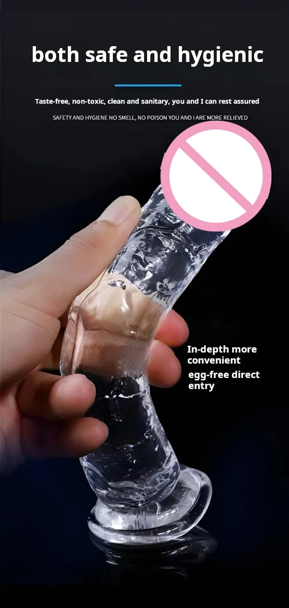 Godemiché en gelée douce transparente, faux pénis réaliste, ventouse, jouets sexuels réalistes pour femmes lesbiennes, masturbateur féminin