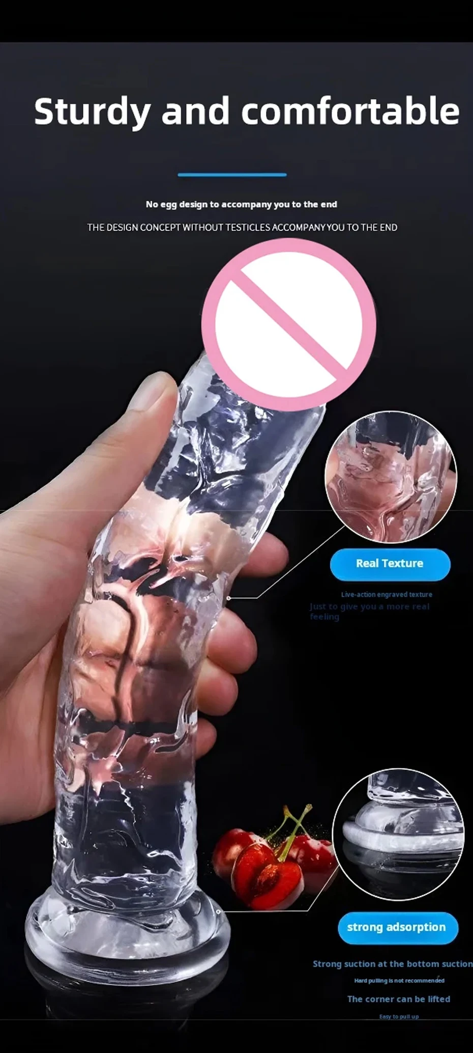 Godemiché en gelée douce transparente, faux pénis réaliste, ventouse, jouets sexuels réalistes pour femmes lesbiennes, masturbateur féminin