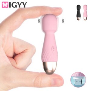 Mini baguette magique vibrateurs pour femmes stimulateur de Clitoris bâton AV masseur de point G masturbateur féminin jouets sexuels pour adultes pour femme