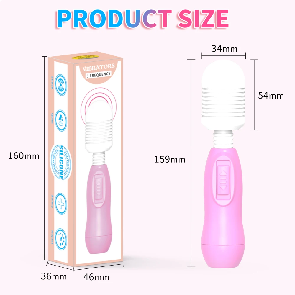 Mini baguette magique vibrateurs pour femmes stimulateur de Clitoris bâton AV masseur de point G masturbateur féminin jouets sexuels pour adultes pour femme