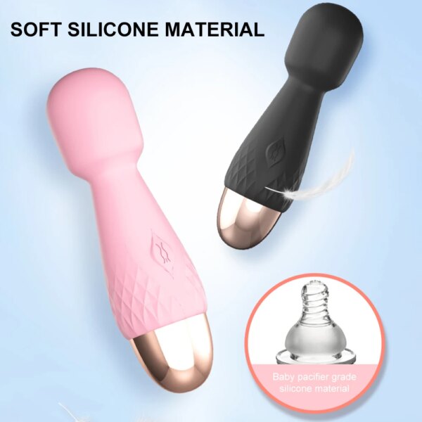 Mini baguette magique vibrateurs pour femmes stimulateur de Clitoris bâton AV masseur de point G masturbateur féminin jouets sexuels pour adultes pour femme – Image 5