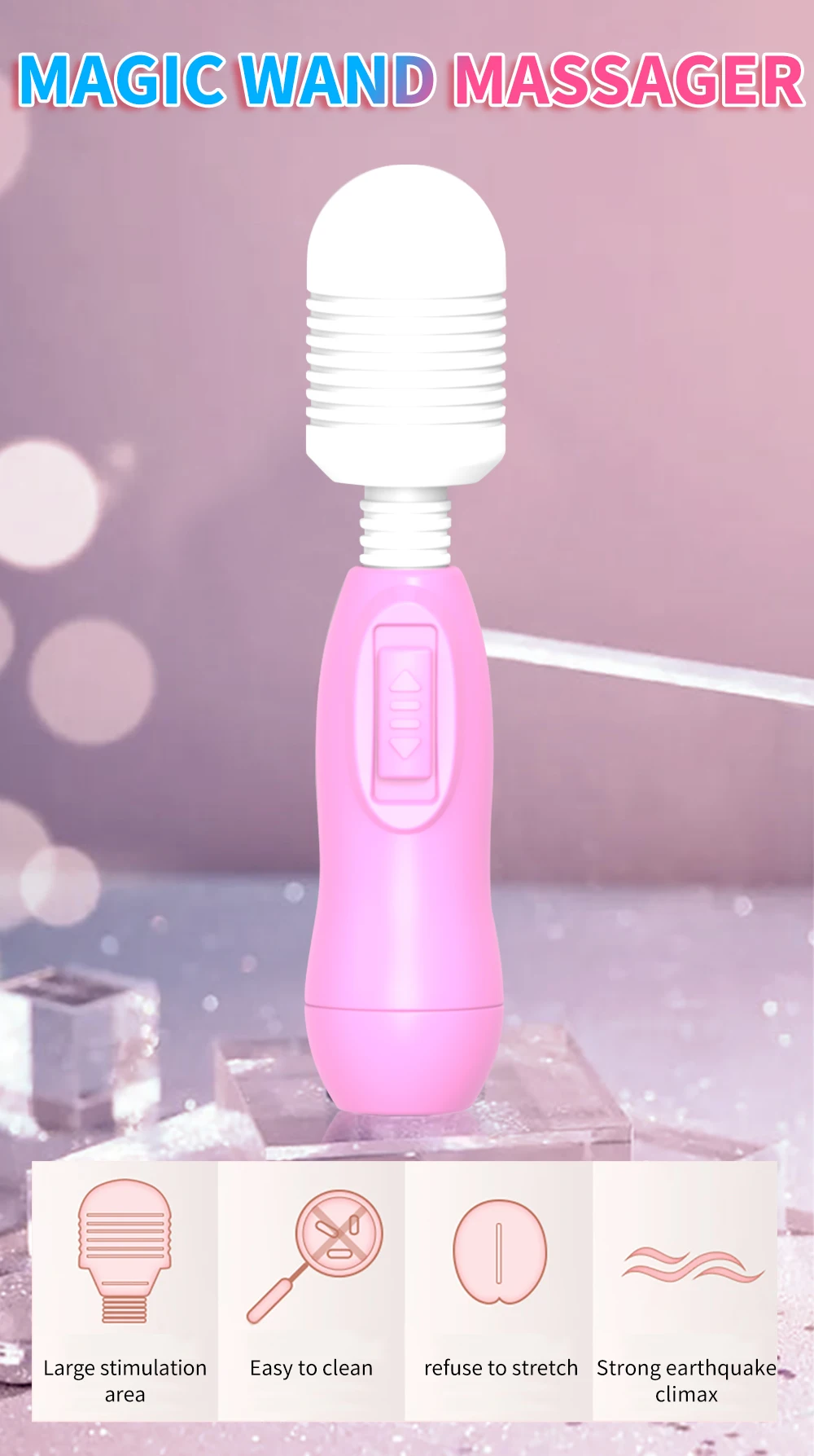 Mini baguette magique vibrateurs pour femmes stimulateur de Clitoris bâton AV masseur de point G masturbateur féminin jouets sexuels pour adultes pour femme