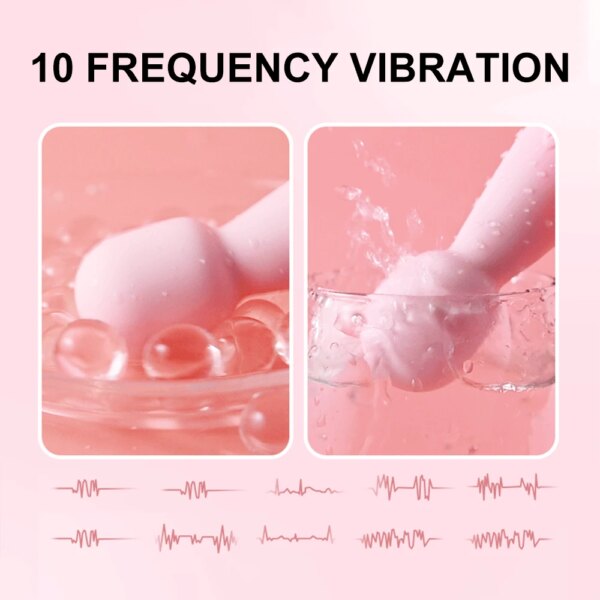 Mini baguette magique vibrateurs pour femmes stimulateur de Clitoris bâton AV masseur de point G masturbateur féminin jouets sexuels pour adultes pour femme – Image 3